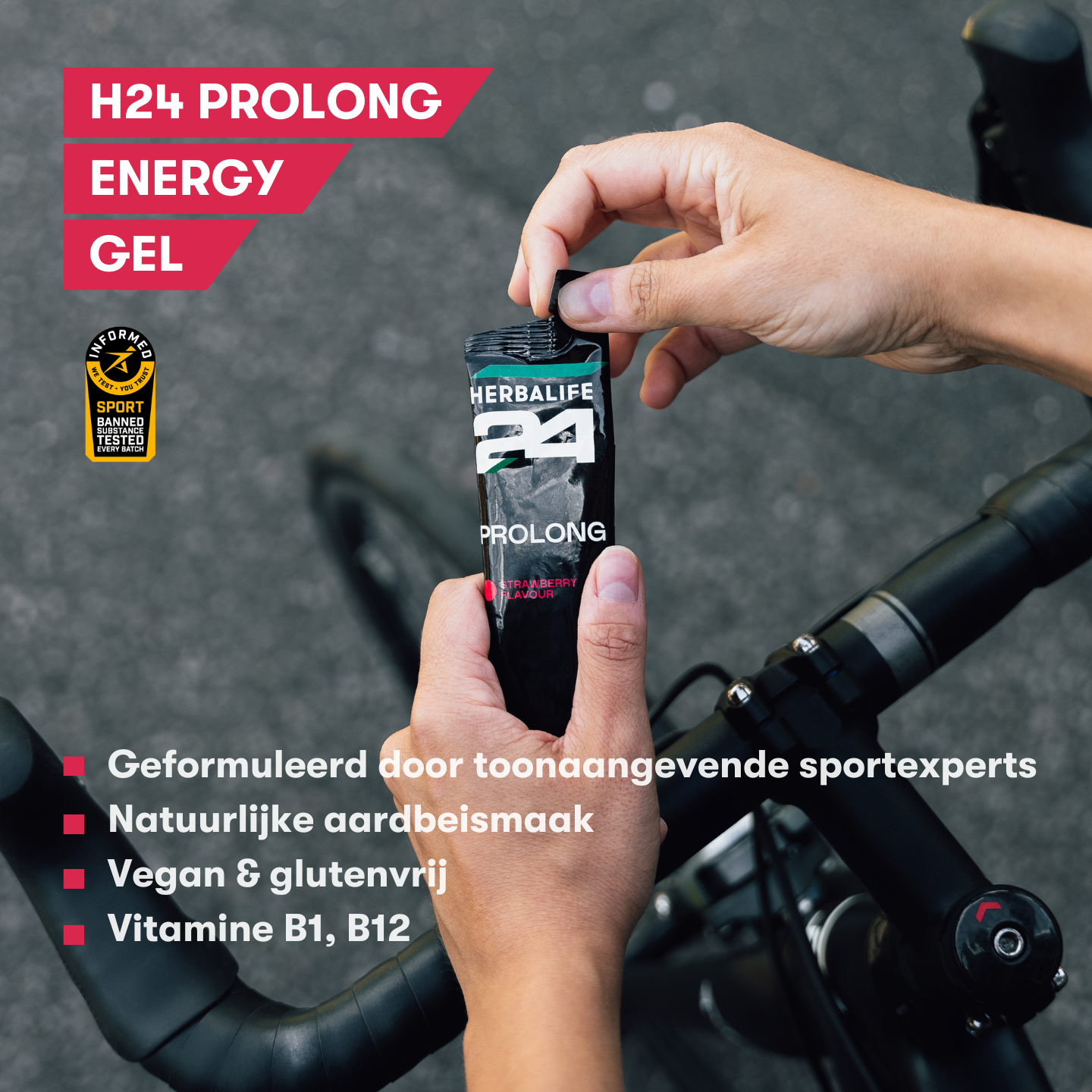 Prolong Energiegel Aardbei - 10 zakjes - Afbeelding 4